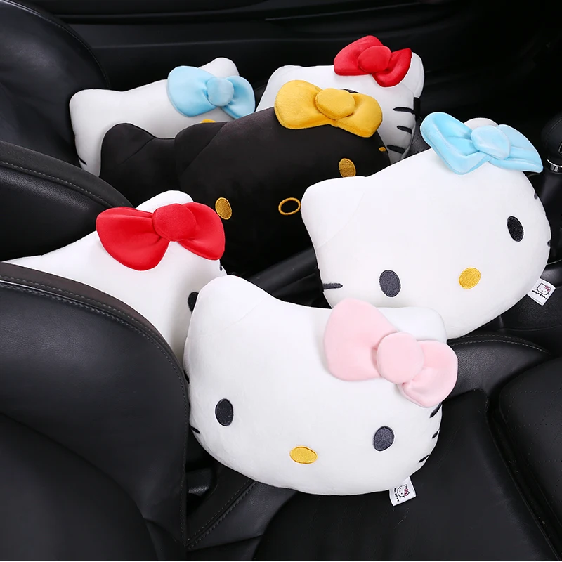 Hello kitty стиль подголовник автомобиля подушка для шеи авто защита шеи Отдых подушки для салона автомобиля девушка для подарка