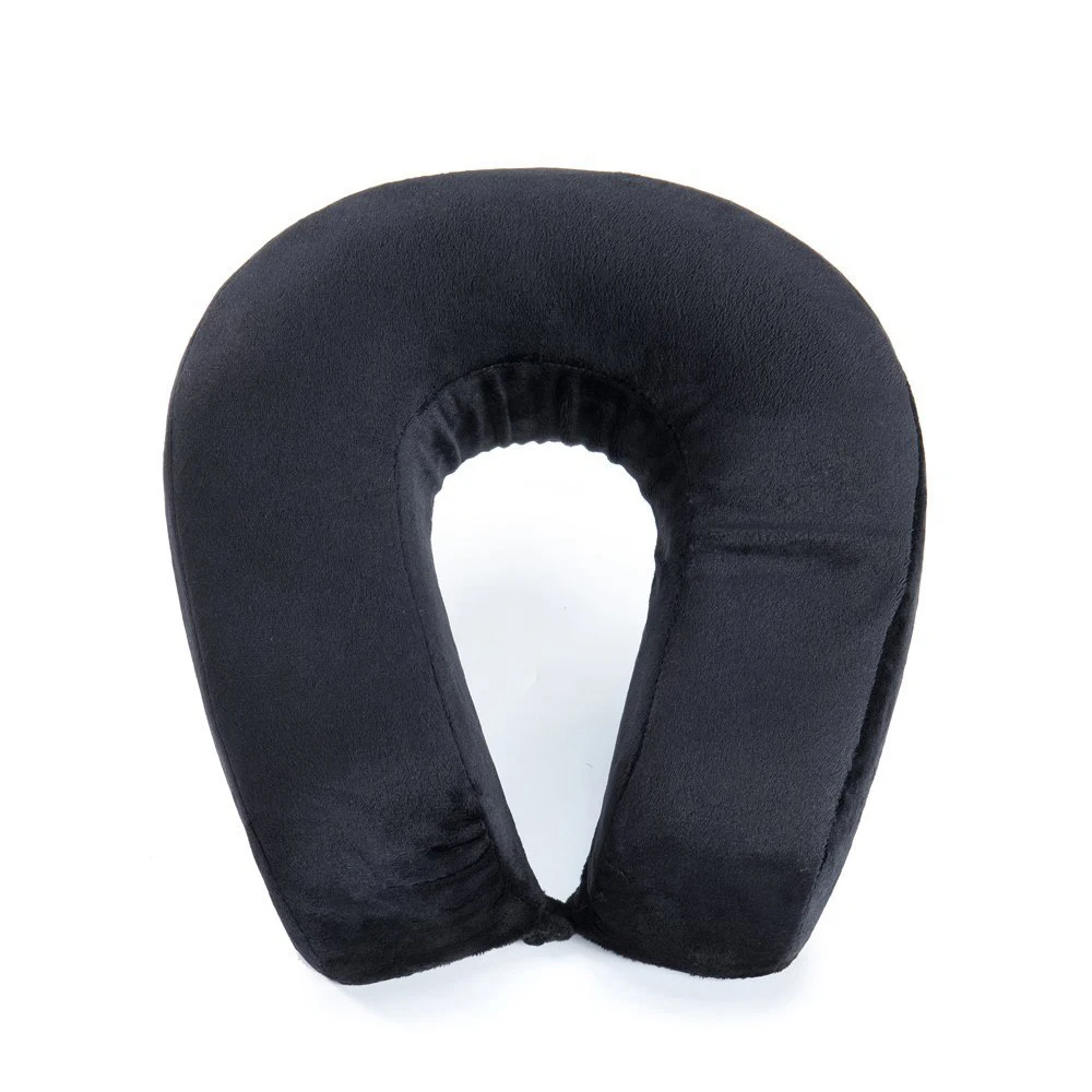 Car Plush Neck Cervical Pillow Support U Shaped With Memory Cotton