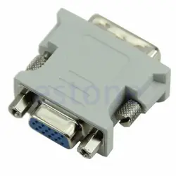 VGA 15 Pin портативных ПК Женский 24 + 1 pin для DVI-D Мужской конвертер адаптер ЖК-дисплей 7 #45 дропшиппинг