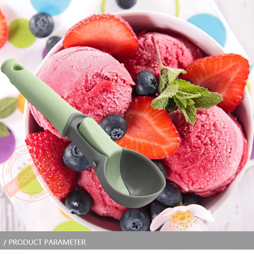 Шарообразный Совок резиновый для копания мороженого фруктовая ложка для арбуза ручка портативные ложки для мороженого