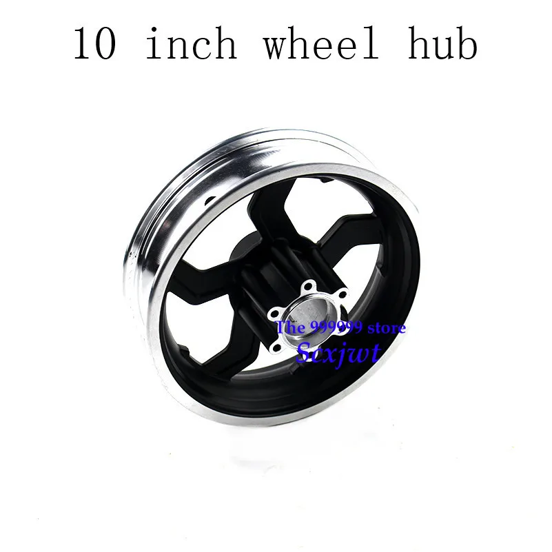 

Free Shipping Electric Scooter Hub with High Quality 10 Inch Aluminum Alloy Wheel Rims 10x2 10x2.125 10x2.50 10x2.25 Tires Rims
