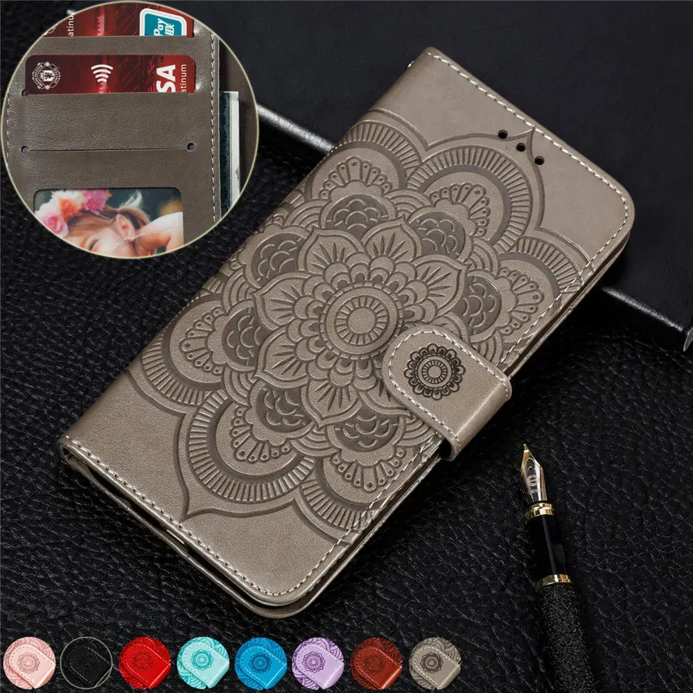 

For Asus Zenfone Max Pro M2 ZB631KL Embossed Magnetic Book Case Asus MAX M2 ZB633KL Luxury Leather Wallet Flip Stand Cover case