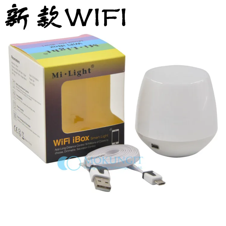 

New Mi Light WIFI Controller 2.4G Wireless WiFi iBox1 Hub for all Mi.Light CW/WW RGB RGBW LED Bulb Lamp Support iOS Android APP