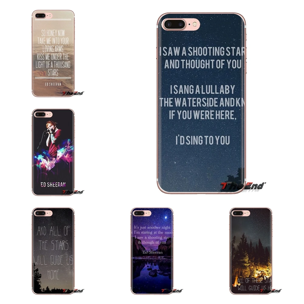 Чехлы из ТПУ для LG Spirit Motorola Moto X4 E4 E5 G5 G5S G6 Z Z2 Z3 G2 G3 C Play Plus Mini All of the stars lyric ed sheeran |