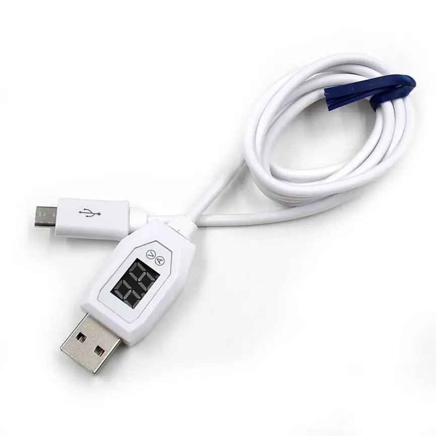 MOSUNX LCD Display Micro USB Data Charging Voltage Current Cable Cord For font b Android b