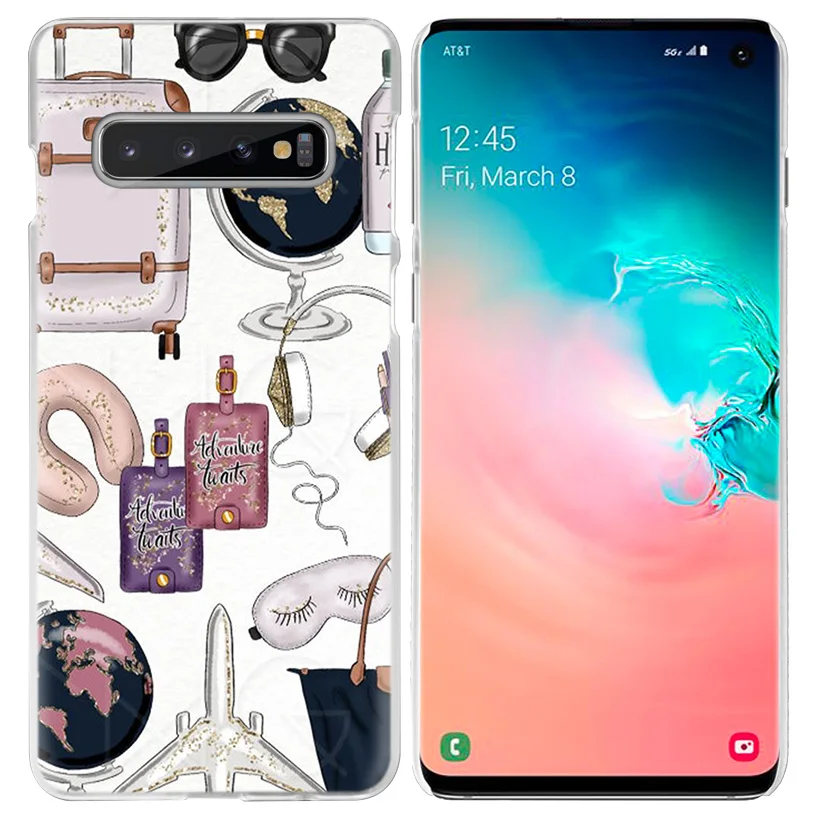 Vogue для йоги, спортивная сумка для йоги, чехол для samsung Galaxy S10 5G S10e S9 S8 M30 M20 M10 J4 J6 плюс J8 Note 8 9 прозрачный жесткий чехол из ПК для телефона