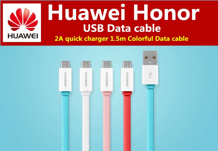 100% Оригинальный Huawei micro usb кабель для передачи данных зарядное устройство 5 В/2 а