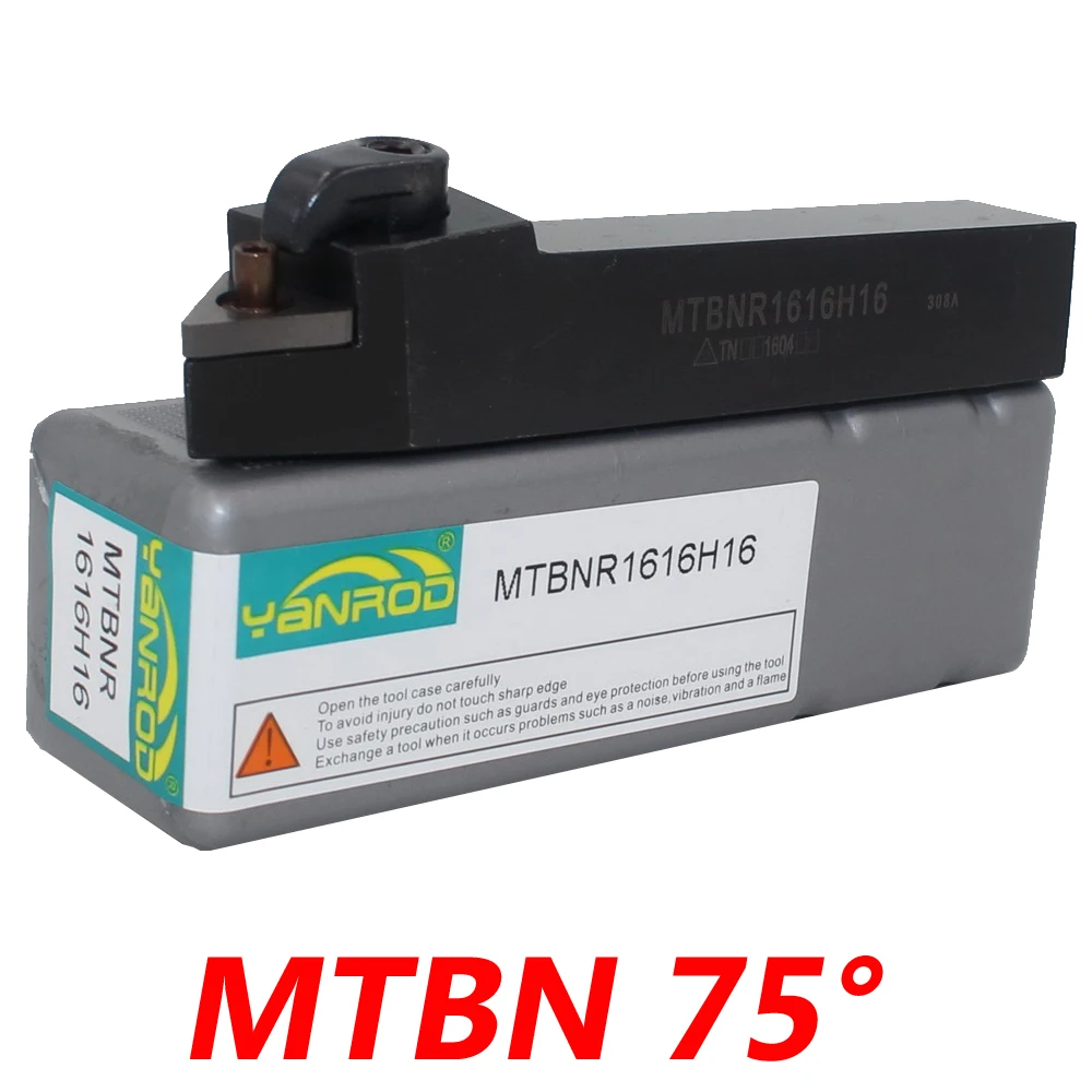 

Free Shipping MTBNR 16*16*100mm 75 Degree External Lathe Tools Holder Suit for TNMG1604 Turning Inserts
