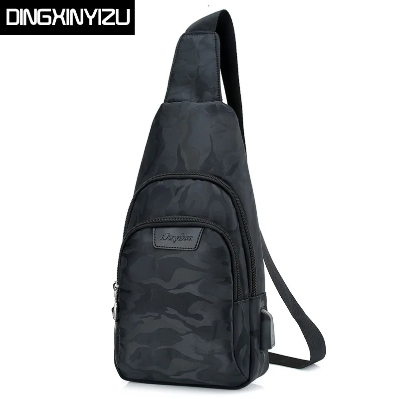

DINGXINYIZU Brand Fashion Nylon Men Messenger Bags Cross Body Shoulder Chest Bags Waterproof Strap Back Packs Casual Travel Bags