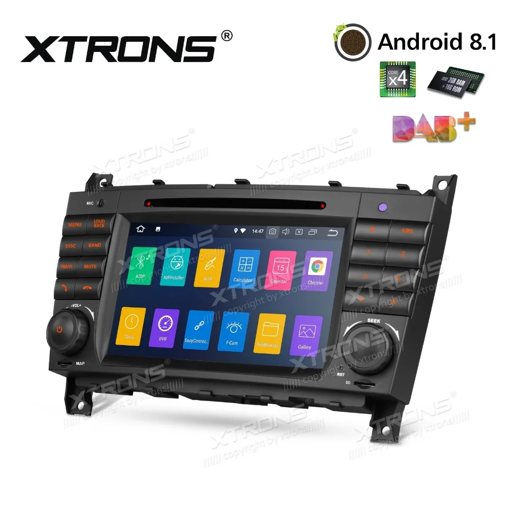 Perfect 2 Din 7" Android 8.1 Car DVD Player Multimedia Radio GPS RDS for Mercedes Benz W209 W203 C180 C200 C220 C230 C240 C250 C270 W463 1