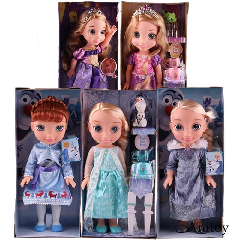 

Olaf's Adventure Princess Anna Elsa Rapunzel Doll Tangled PVC Action Figure Christmas Birthday Gift Toys for Children