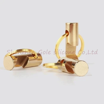 

Dunfa 2018 Popular Mini EDC Tool Durable Copper Keychain Bottle Opener Key Holder openers 300pcs