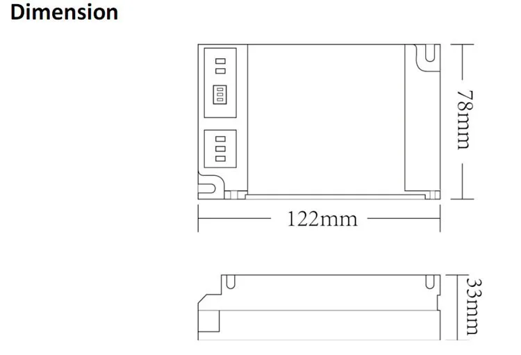 0-10 V/1-10 V светодиодный диммер серии 100V-240VAC 350mA/500mA/700mA/1050mAx 1 канал светодиодный драйвер EUP40A-1WMC-1