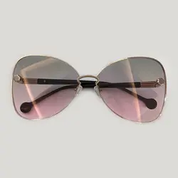 Бабочка Стиль солнцезащитные очки для Для женщин высокое качество сплав Frame градиент UV400 защита очки женский оттенки