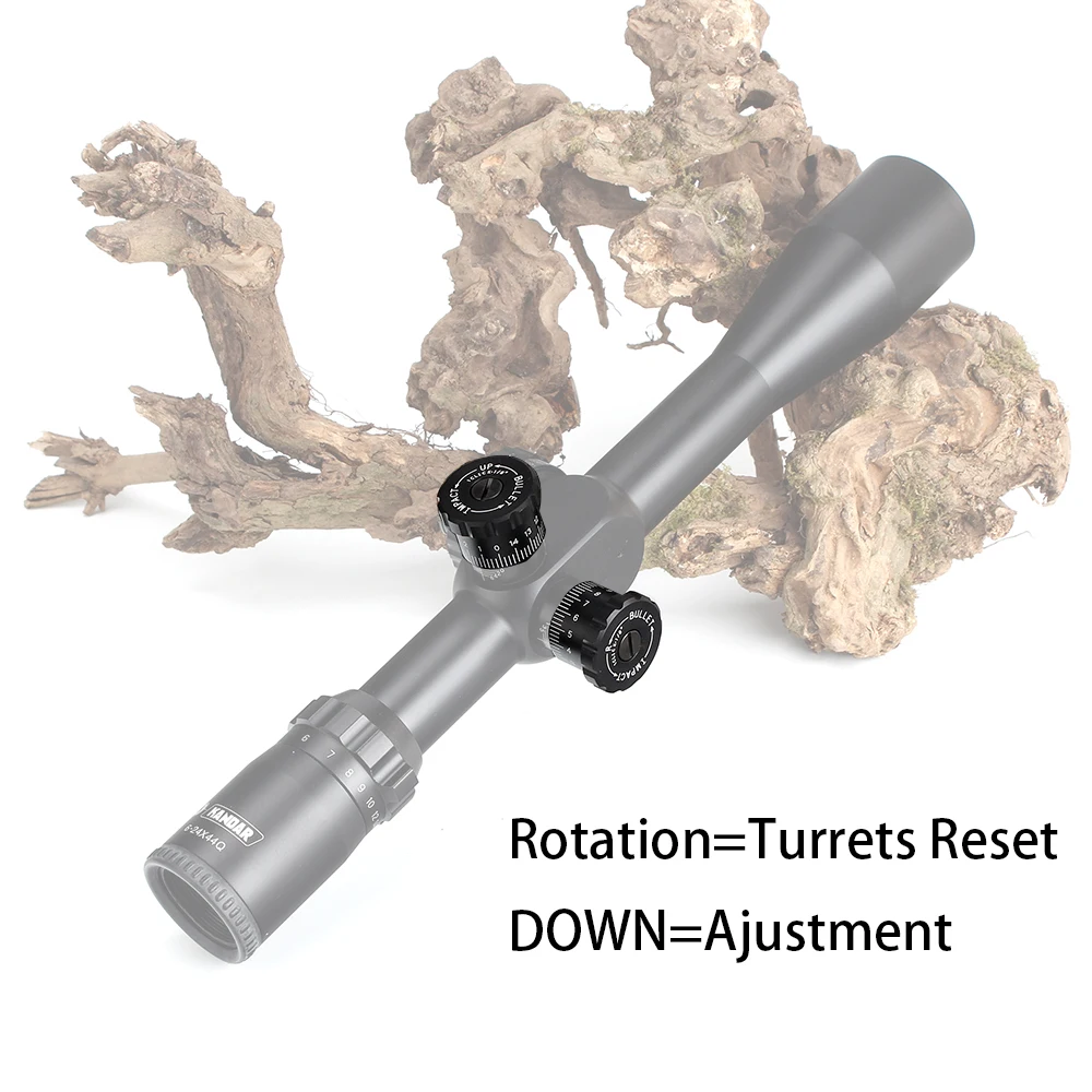 KANDAR 6-24X44Q First Focal Plane Hunting Riflescopes Side Parallax Mil Dot Illuminated Glass Etched Reticle Turrets Reset Scope (9)