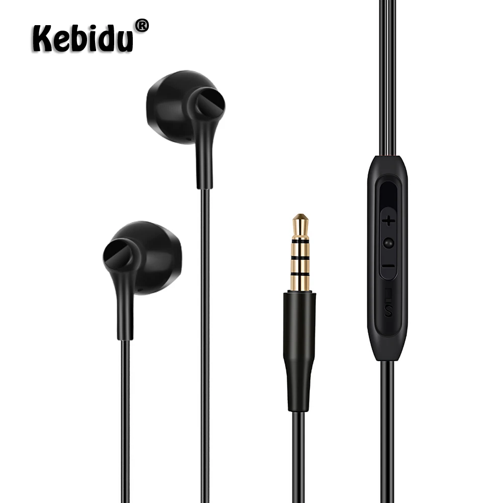Kebidu проводные наушники Super Bass 3 5 мм спортивные для бега гарнитура Hands Free