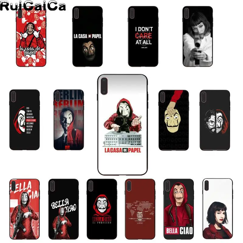 Чехол для телефона RuiCaiCa с надписью la casa de papel Apple iPhone 8 7 6 6S Plus X XS MAX 5 5S SE XR | Мобильные