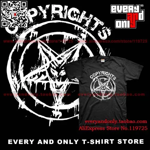 The Copyrights Band Pentagram 100 Cotton Tshirt Punk Rock Pop Punk