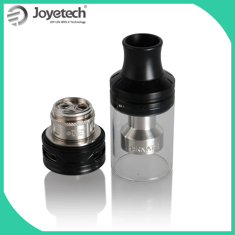 

Promotion Original Joyetech ORNATE Atomizer with 6ml Tank 510 Thread Sub-Ohm Tank 0.15ohm Top Filling E Cig