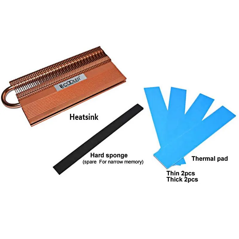 Новые компьютерные компоненты для ПК, тепловая трубка из чистой меди ...