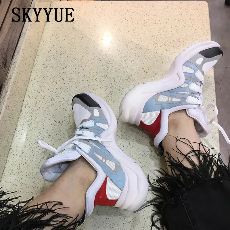 

2018 New Brand Genuine Leather Lace Up Women Casual Shoes Breathable Comfortable Shoes Women