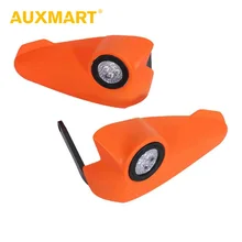 Auxmart Мотоцикл Защита рукоятки Рули защитник Proguard черный оранжевый для Honda, Kawasaki, Suzuki, Yamaha, KTM