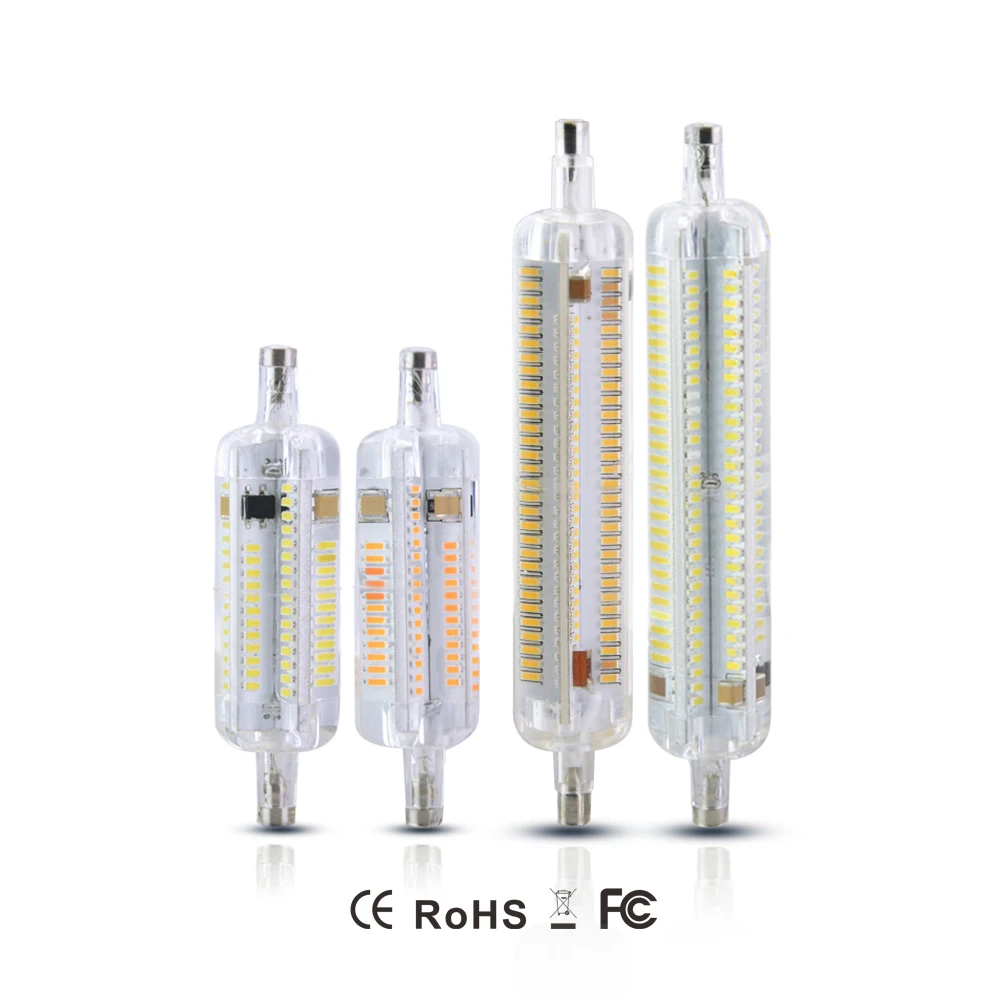 R7s LED 78 мм 118 силиконовая лампа 10 Вт 5 SMD3014 R7S лампочсветильник 220 240 В J78 J118 360 градусов