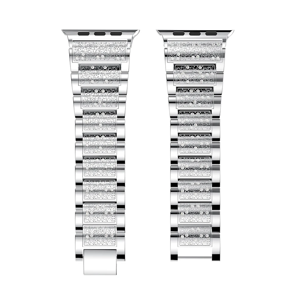 Для Apple watch band 38 мм 42 мм сменный модный ремешок с бриллиантами ремешок для наручных часов для iWatch smart watch Series 4 3 2 1