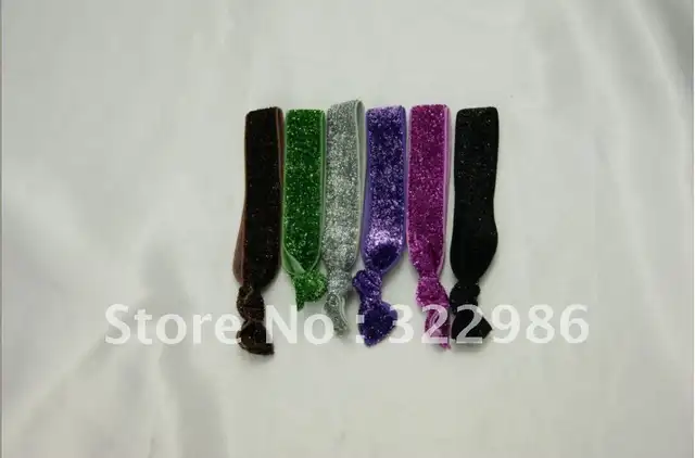 Shining Ponytail Hair Twist Ties Care Bands Fundraiser Trendy