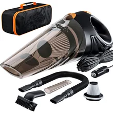 Strong Power Car Vacuum Cleaner DC 12 Volt 120W with Handbag 4.8 KPA Cyclonic Wet / Dry Auto Portable Vacuums Cleaner Dust
