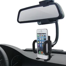Автомобильный держатель для зеркала заднего вида держатель для телефона для iPhone XS MAX XR 6 7 8 Plus 5S для samsung Galaxy S8 S7 S6 edge S5 Note 8 9