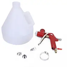 6L воздуха Краски пистолет 1/4in пластиковый бункер Воздушный пистолет-распылитель стены Краски ing опрыскиватель для украшения дома 4/6/8 мм