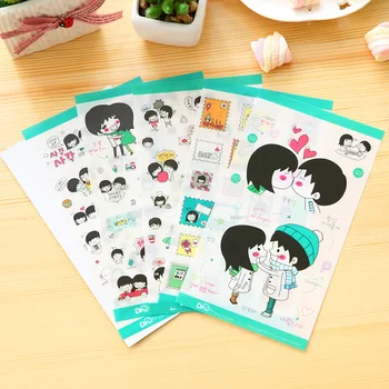 

5 PCS Lovely Sweet Hip-hop Stickers PVC Diary Stickers Illustration DIY Album Notebook Children Stationery Decorative Stickers