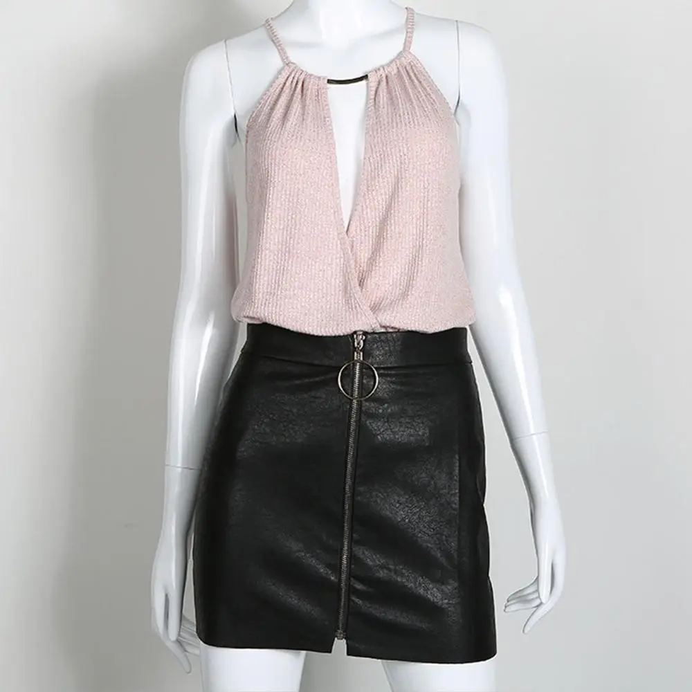 Sexy Skirts Womens Sexy High Waist Skirt PU Leather Autumn Metal Hoop Zipper Pencil Skirt Slim Mini Skirt faldas mujer moda 2020 Sexy Skirts Womens Sexy High Waist Skirt PU Leather Autumn Metal Hoop Zipper Pencil Skirt Slim Mini Skirt faldas mujer moda 2020