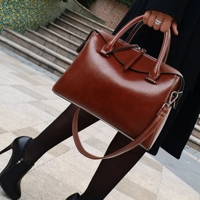 

High Quality Casual Tote Bags Vintage Women Shoulder Bag Large Capacity Women Handbags Fashion Leather Handbags Big Women Bag