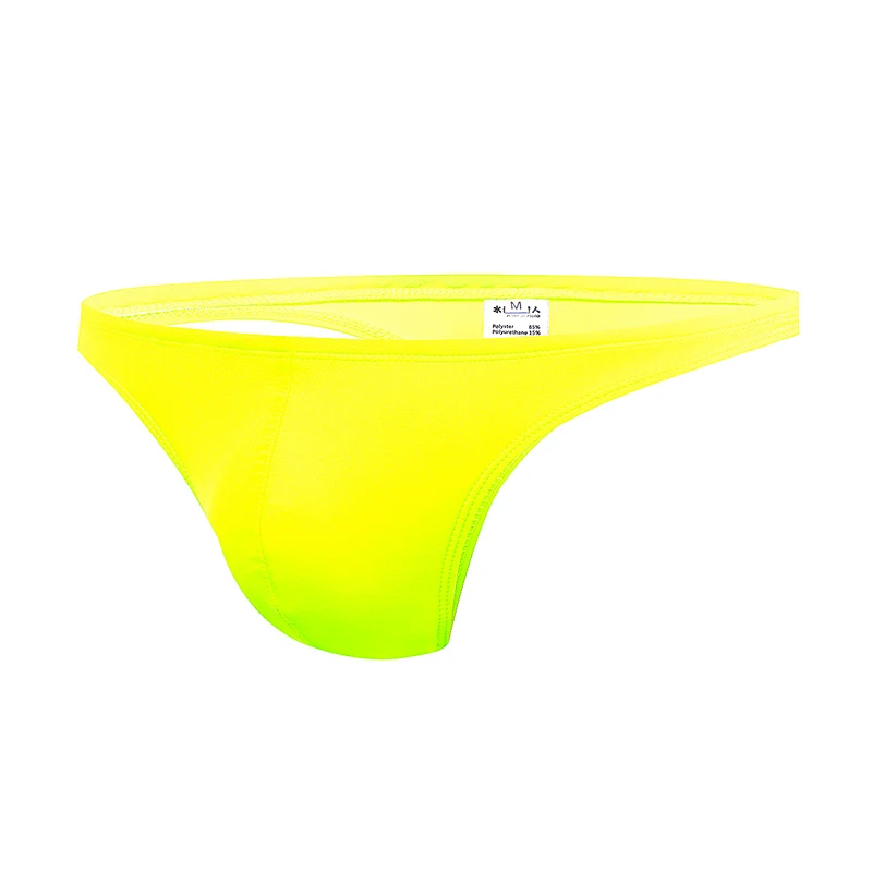 Сексуальные мужские стринги, купальные шорты, пляжные шорты, мужские плавки, купальный костюм, купальные костюмы для бассейна - Цвет: Цвет: желтый