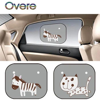

Overe Car Side window shade Covers Animal Anti-static For Ford Focus 2 3 Fiesta Mondeo MK4 Ranger Toyota Corolla chr RAV4 yaris