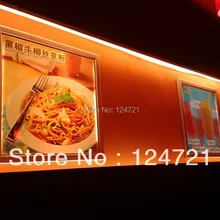 Светодиодные панели 15 Вт прямоугольник Ресторан настенный меню световой короб знаки, алюминиевая рамка оснастки