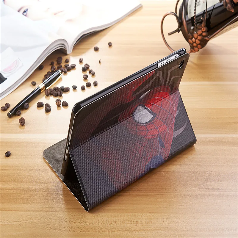 Spiderman Case for iPad 2018 2/3/4 9.7 inch A1822 A1893 Slim Foldable Stand Cover Car Wake PU Leather Case for iPad 2017 2018 Spiderman Case for iPad 2018 2/3/4 9.7 inch A1822 A1893 Slim Foldable Stand Cover Car Wake PU Leather Case for iPad 2017 2018