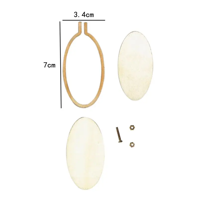Мини-обруч для вышивки деревянная рамка для вышивки маленькая ручная строчка обруч крестик обрамление обруч деревянная серьга DIY подарок - Цвет: F