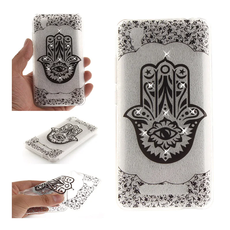 Soft TPU Phone Case For ZTE Blade X3 T620,KeFo Bling Rhinestone Silicone For ZTE Blade A452 Q519T Blade D2 Blade T620 5.0 inch Cover (12)