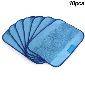 

10 Pcs Convenient Microfiber Mopping Cloth Washable Reusable Mop Pads Fit iRobot Braava 380 HY99 AU17