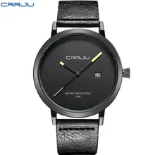 2016 Nueva Marca de Lujo CRRJU Hombres Relojes de Moda Casual Hombres Relojes Ejército Militar Deportes Reloj de Cuarzo Hombres relojes de Pulsera Analógico