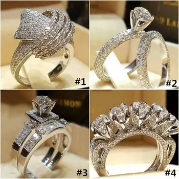

Fashion Unicorn shape Jewelry AAAAA Zircon cz Ring 925 Sterling Silver Ring Promise Engagement Wedding Band Rings For Women Gift