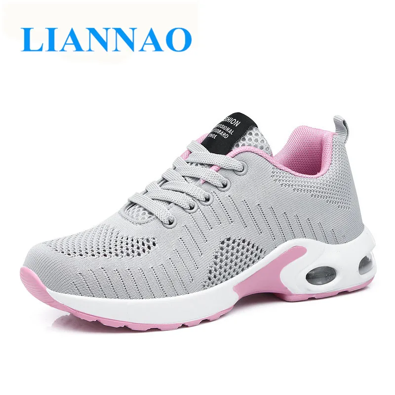 

Women Sneakers Fashion Breathable Air Mesh Lace Up Heighten Casual Shoes Woman Soft Comfortable Walking Shoes zapatos mujer