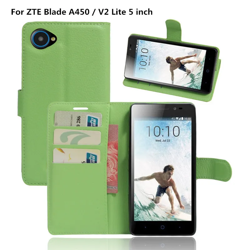 Чехол для ZTE Blade A450 V2lite роскошный чехол книжка из искусственной кожи с бумажником