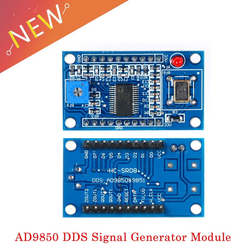 5 шт./лот AD9850 DDS генератор сигналов Модуль 0 40 МГц 2 синусоидальные волны и