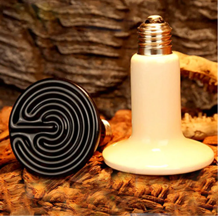

220V 200W Ceramic Infrared Emitter Heat Lamp Grow Plant Lamp Zoo Turtle Pet Reptile Heater With lights holder and temperature eq