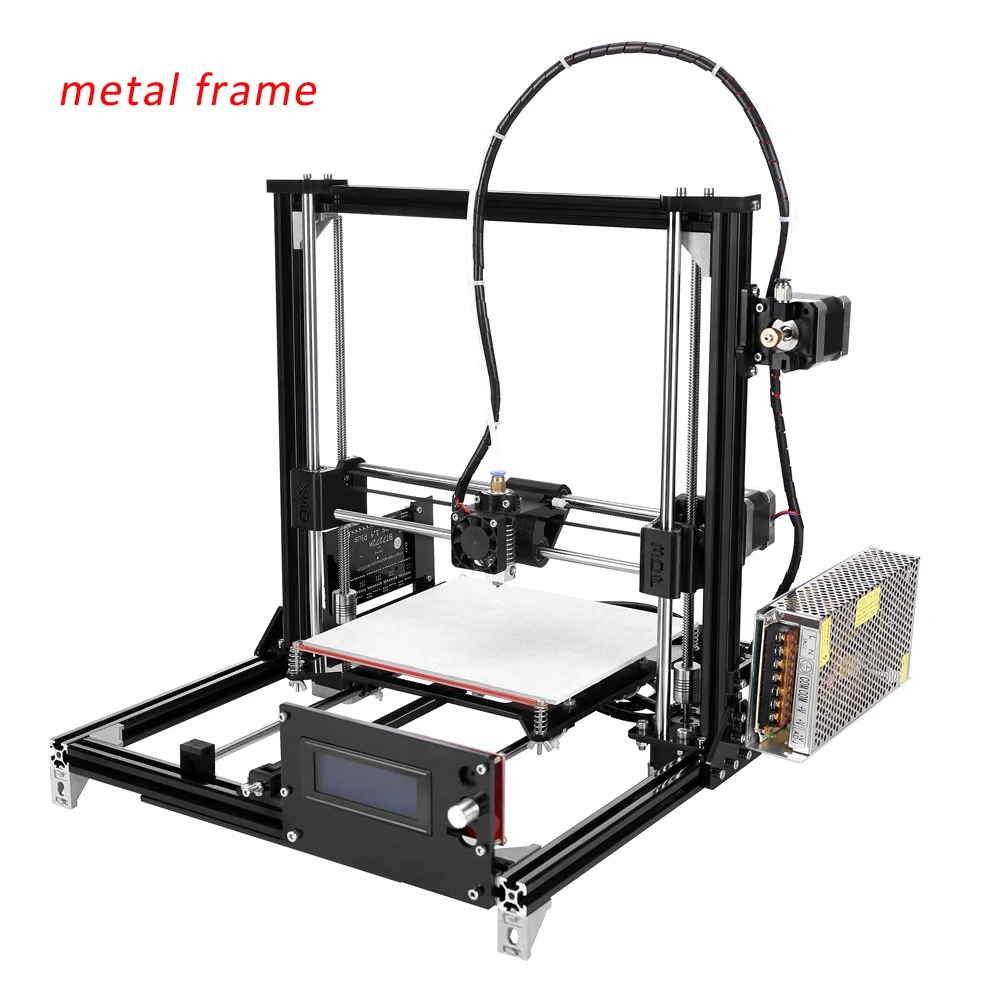 Newest Upgraded Quality High Precision Reprap Prusa I3 3D Printer DIY Full Kits With One Roll Filament 2GB SD Card