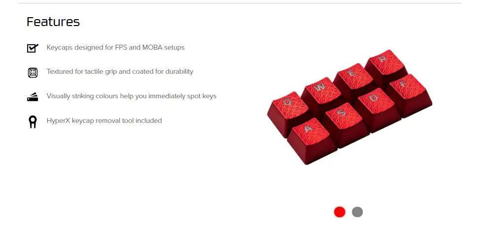 Kingston HyperX keycaps для RGB игровой механический набор клавиатуры clavier gamer 8 шт. ключ крышка титановая текстура тактильная ручка FPS MOBA